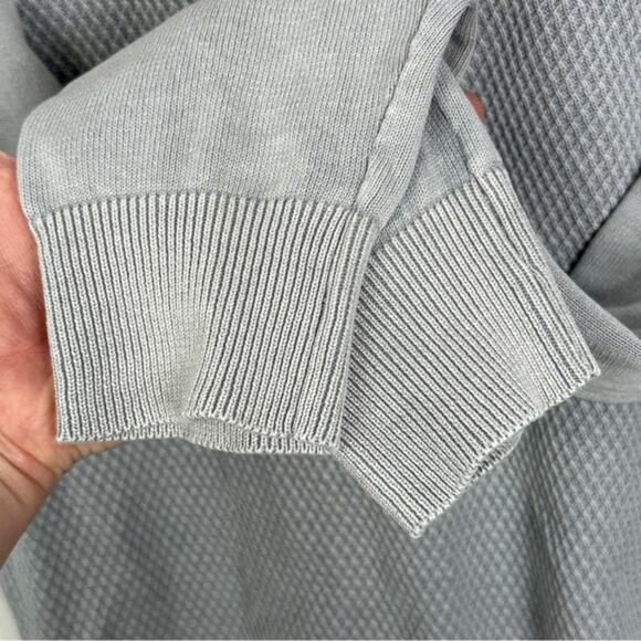 Soul of London Grey Cable Knit Crew Neck Pullover Sweater XL Waffle Mens (b19) - Picture 3 of 7